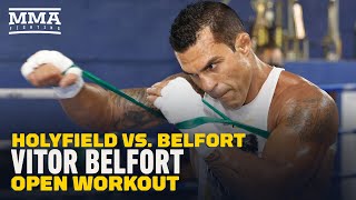 Vitor Belfort Media Workout  Triller Fight Club Holyfield vs Belfort  MMA Fighting [upl. by Stichter269]