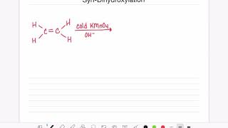 116 Syndihydroxylation of alkenes [upl. by Delila]