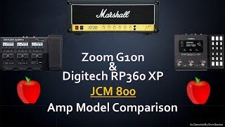 JCM 800 Amp Model Comparison  Zoom G3Xn amp Digitech RP360XP [upl. by Wiedmann923]