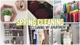 SPRING CLEANING  CLEANING amp ORGANIZING MY APARTMENT [upl. by Animahs263]