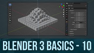 BLENDER BASICS 10 Pivot Points Snapping and Proportional Editing [upl. by Nedry]