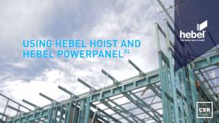 Hebel Hoist for zero boundary and party walls [upl. by Leihcar]