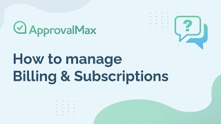 How to manage Billing amp Subscriptions [upl. by Enwahs]