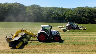 FENAISON 2022 ☘️ 2 FENDT ONE BLANC 🤩 KRONE amp ROC 10m 💨 SARL LEFEVRE 🇫🇷 [upl. by Sibbie502]