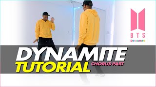 BTS  Dynamite  Step by step  Dance tutorial  Chorus part [upl. by Okomot]