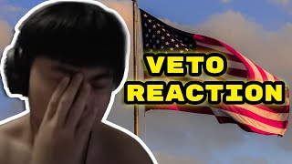 MREKK REACTS TO BANG BANG VETO [upl. by Ardnala269]