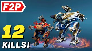 7000000 Damage using Free to Play Robots and Weapons  War Robots Gameplay No Commentary WR F2P [upl. by Nnaynaffit]