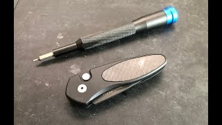 How to disassemble and maintain the Protech Knives Sprint HalfBreed or Newport [upl. by Ellinet954]