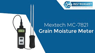 Mextech MC7821 Grain Moisture Meter Instrukart [upl. by Lohrman]