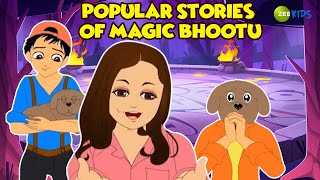 Popular Stories Of Magic Bhootu  Magic Bhootu  Super Power Kids Show  Zee Kids [upl. by Htaeh]