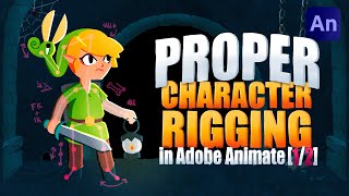 PROPER Character Rigging in Adobe Animate  Part 12 [upl. by Kaenel]