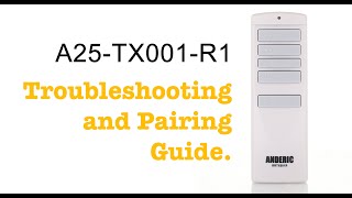 A25TX001R1 Remote Control Pairing and Troubleshooting for Harbor Breeze Ceiling Fan A25TX005R [upl. by Bertolde]