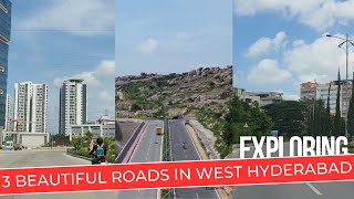 Exploring Top 3 Beautiful Roads in West Hyderabad  Khajaguda  Narsingi  Puppalaguda  Kokapet [upl. by Annoiek]