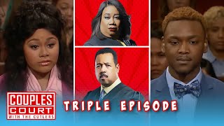 Triple Episode Newly Engaged Woman Wants to Find out if her Fiancé is Cheating  Couples Court [upl. by Ursas]