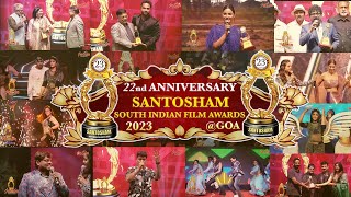 Santosham South Indian Film Awards Goa 2023 Full Event  Santosham Suresh [upl. by Bickart]