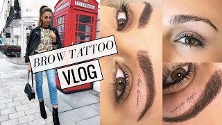 A WEEKEND IN LONDON amp TATTOOING MY EYEBROWS VLOG 7  Annie Jaffrey [upl. by Asillam]