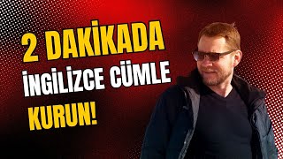 2 DAKİKA İNGİLİZCE BASİT CÜMLELER KUR  CÜMLE ÇEŞİTLERİ [upl. by Enetsirk]