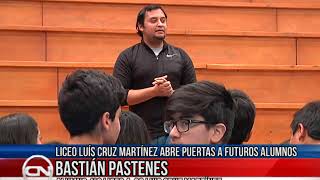 31 ago 2018 Alumnos de escuelas conocieron el Liceo Luis Cruz Martínez pensando sus matrículas para [upl. by Sabella129]