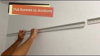 How to install Support Track for California Closet in drywall with pull toggle anchors [upl. by Everett]