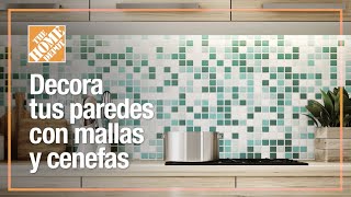 Ideas para decorar con mallas y cenefas  Pisos  The Home Depot Mx [upl. by Refitsirhc]