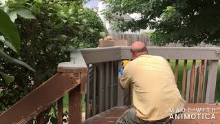 Painting Deck Railings with a Flexio 3000 [upl. by Jodoin]