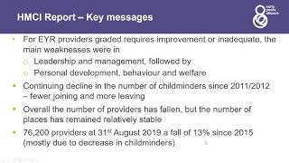 Early Years Alliance webinar Preparing for Ofsted Inspections in 2021 [upl. by Reivilo207]