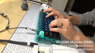 Gateron G pro Yellow Switches 打鍵音レビューMelGeek Mojo68 [upl. by Aehc]