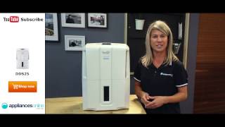 Portable and sleek Delonghi Dehumidifier DDS25 reviewed by expert  Appliances Online [upl. by Krug]