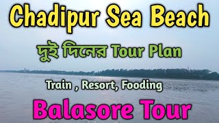 দুই দিনের Balasore Tour Plan  Chandipur Sea Beach [upl. by Nemracledairam]