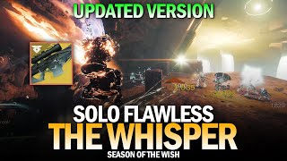 Solo Flawless The Whisper Exotic Mission First Completion  New Version Destiny 2 [upl. by Wira]