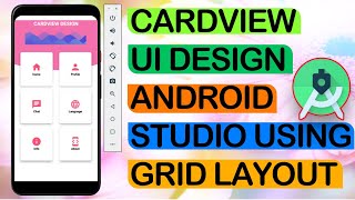 How to Create Grid Layout and CardView Layout in Android Studio [upl. by Namrak]