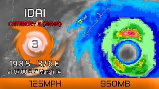 Cyclone Idai to strike Mozambique today  7am EAT March 14 2019 [upl. by Nemzzaj715]