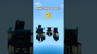 Minecraft logic 🧐 minecraft shorts tranding [upl. by Oderfodog567]