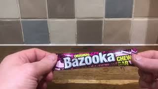 Original Bazooka Chew Bar Review [upl. by Llorrac]