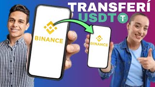 Cómo ENVIAR USDT de Binance a Binance Simple [upl. by Rexana956]