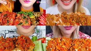 29 Request ASMR AYAM GEPREK SAMBEL MERCON 🔥 PAKE NASI 🍚 [upl. by Melburn299]