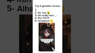 Top 5 Genshin memes genshinimpact genshinmemes genshinshorts genshinedit [upl. by Stoops764]