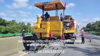 SMC5500 Slip Form Concrete Machine 3m Paving Width 2 Front Swing Arms [upl. by Jacoba]