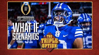 Triple Option College Football Playoff Rankings What If Scenarios [upl. by Ecadnarb]