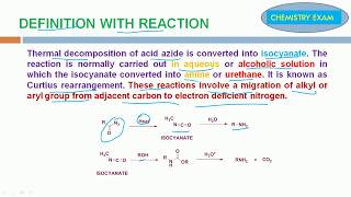 Curtius Rearrangement  Definition with Reaction and Mechanism [upl. by Grim420]