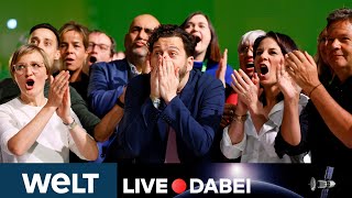 DIE GRÜNEN PARTEITAG im Livestream „Auf gehts mit Kanzlerkandidat Robert Habeck in den Wahlkampf“ [upl. by Ajssatan]