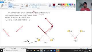 Desenhe o vetor campo elétrico em P resultante das ações das cargas que aparecem nas figuras sendo [upl. by Dud790]