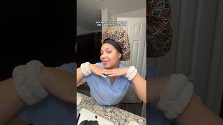 Quick and Simple Skincare Routine skincarefordryskin getunready blackgirltiktok [upl. by Farkas]