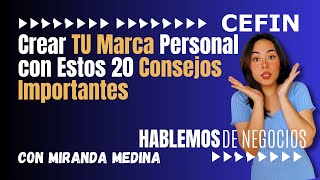 Crear TU Marca Personal con Estos 20 Consejos Importantes [upl. by Ermey]