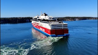 Viking Grace and Viking Glory in Mariehamn Åland  32022 [upl. by Shultz420]