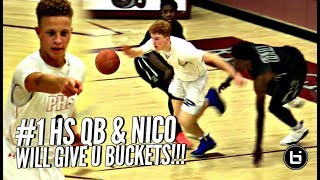 1 QB Will GIVE U BUCKETS Nico Mannion amp Spencer Rattler Having Fun w Defenders at Rancho Mirage [upl. by Lasley]