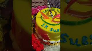 1k celebration 🎉trending 1000subscriber celebration cake [upl. by Lashonda]