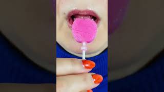 asmr PINK MILK ICE CREAM eating sounds mukbang food [upl. by Airbmat]