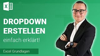 DROPDOWNLISTE erstellen einfach erklärt  Lerne Microsoft Excel ✅ [upl. by Cassandry]