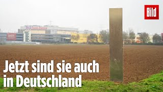 Erster rätselhafter Monolith in Deutschland aufgetaucht [upl. by Nanaj554]